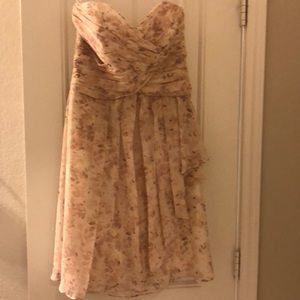 Light pink strapless dress